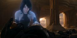 Cortana controls Chief