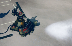 A screenshot of a Watchtower attached to a UNSC Firebase in Halo Wars 2.