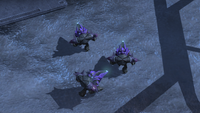 Three Unggoy carrying antimatter charges.