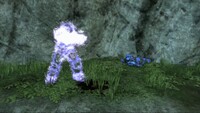 A ghost vanishing similar to a hologram in Halo: Reach.
