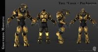 An early model of Thel in Supreme Commander armor in Halo 2: Anniversary.