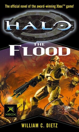 Cover art for the Orbit release of Halo: The Flood.