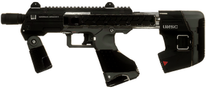 A cropped screenshot of a weapon in Halo 2: Anniversary multiplayer. Original screenshot by User:JackVibe.