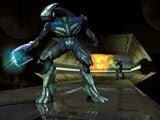 Another screenshot of a Sangheili during an early development phase.