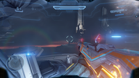 First-person view of the Didact's Signet by Frederic-104 in the Halo 5: Guardians campaign.