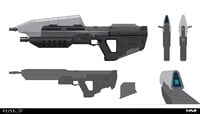 Concept art for the weapon in Halo: Campaign Evolved.