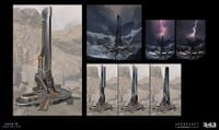 More concept art of the central spire.