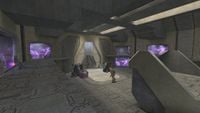 The prison with Jiralhanae guards in Halo 2.