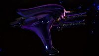 Profile view of an Elsedda-pattern Banshee in Halo: Campaign Evolved.