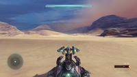 Heads-Up Display for the AA Wraith in Halo 5: Guardians.