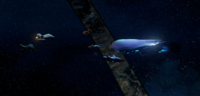 A War Games reinterpretation of the fleet in the map Truth of Halo 5: Guardians.