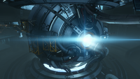 The hybrid human-Forerunner drive aboard UNSC Infinity