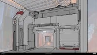 More concept paintovers of architectural details.