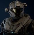 Mark V CQB helmet with HU, RS and CNM attachments in Halo: The Master Chief Collection.