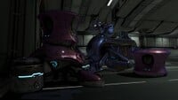 A Ruwaa-pattern Shadow beside a recharge station on New Mombasa 105 East in Halo 2: Anniversary.