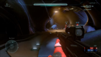 The MJOLNIR GEN2 HUD in the Halo 5: Guardians Multiplayer Beta.