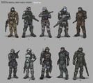 Concept art of ODST armors for Halo 5: Guardians.