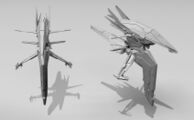 A wireframe of the early Sentinel.[10]