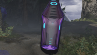 An inside view of the Halo 2: Anniversary Covenant drop pod.