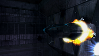 Ä Bumblebee ejecting from an airlock on UNSC Pillar of Autumn.