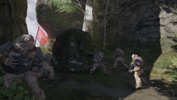 A pack of Jiralhanae on Installation 05 in Halo 2: Anniversary.