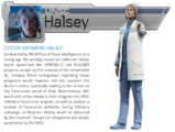 Profile sheet of Catherine Halsey.