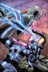 Issue 4 of Halo: Blood Line Cover art. A Spartan is pinned down with a Energy Sword being pointed towards them.