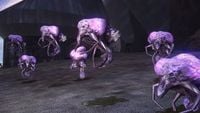 A group of the concept Engineers from a Halo: Combat Evolved mod of the level "The Silent Cartographer".