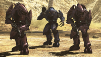 2 Sangheili Majors with a Special Operations Sangheili in the Halo: The Master Chief Collection version of Halo 3: ODST Firefight.