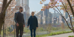 John-117 and Makee in Reach City.
