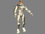 A smooth mesh render of the Mark VI armor.