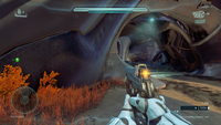 First-person view of the Boltshot in Halo 5: Guardians.