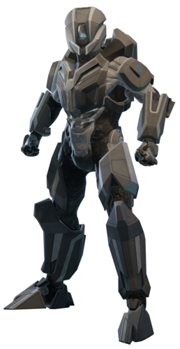 The Prefect armour as rendered in MCC.