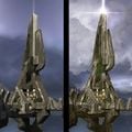 Concept paintovers of the original Halo 2 temples for the Halo 2: Anniversary iteration.
