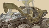Concept of the internals of the Warthog in Halo: Campaign Evolved.