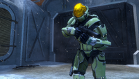 A Mirage-clad Spartan holding a M7S SMG.