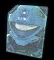 Dare's Recon helmet with its visor depolarized.