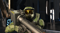 Master Chief with a Rocket Launcher in Infinite's campaign.