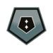 Silver rank icon.