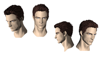 Turn-around renders of Fred's face from The Package.