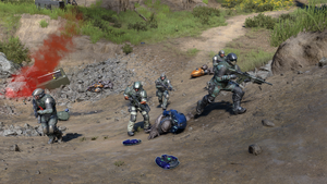 UNSC Marines of Cayman Squad. From Halo Infinite campaign.