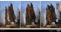 More concept art of the hollow tree.