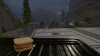 A sandwich at the extraction zone.