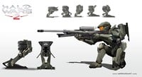 Concept art of a Spartan sniper for Halo Wars 2.