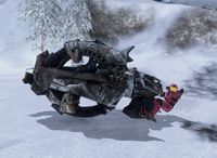 A player demonstrating the Destroyed Vehicles Glitch in Halo 3.