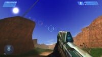 The Assault Rifle in use on Blood Gulch.
