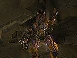 A heretic Sangheili Major with a Sentinel beam in Halo 2.