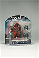 The red/silver Elite Combat figure in package.