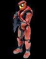 The Red Spartan action figure.