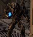 'Zamamee wielding a plasma rifle in Halo: Combat Evolved Anniversary.